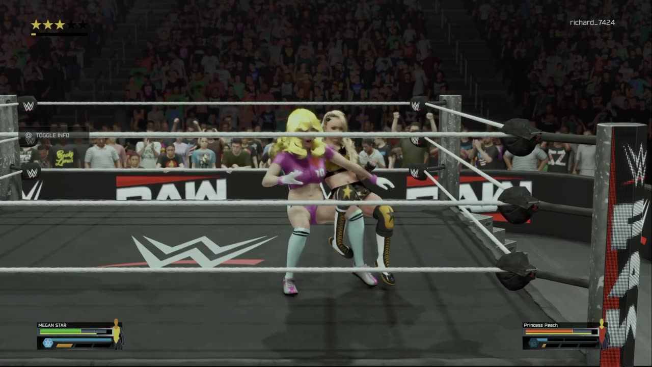 wwe 2k25 235 universe Megan Star VS Princess Peach