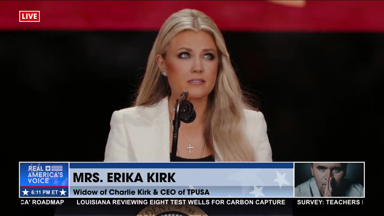 ERIKA KIRK ON WHAT FAMILY LOOKS LIKE
