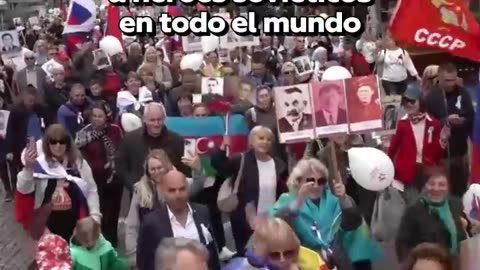 Homenaje mundial a soldados soviéticos en el Regimiento Inmortal