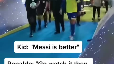 Angry Cristiano Ronaldo Screams At Kid Who Says Lionel Messi Is Better At Football