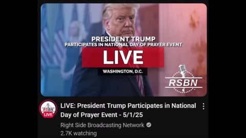 LIVE: President Trump Participates in National Day of Prayer Event