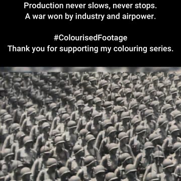 1942 — US Aircraft Factories at Full Speed #ColourisedHistory