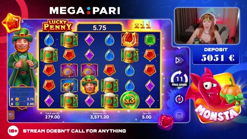 🍀 MEGAPARI BIG WIN on Lucky Penny Slot