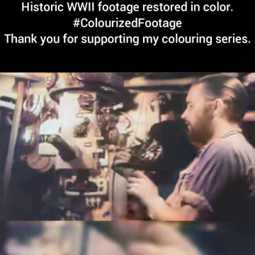 WWII Submarine Tactics 1944 Colourized Footage #WWIIHistory
