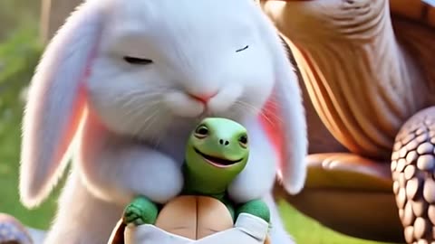 Rabbit saves turtle