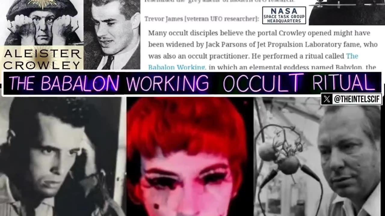 NASA, OCCULT RITUALS & MOLDING SOCIETY.