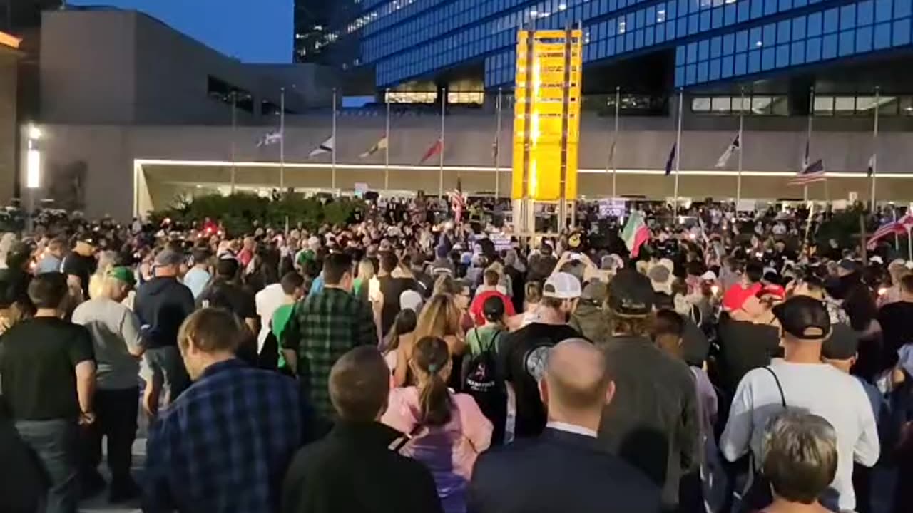 Charlie Kirk Vigil - Calgary, Alberta