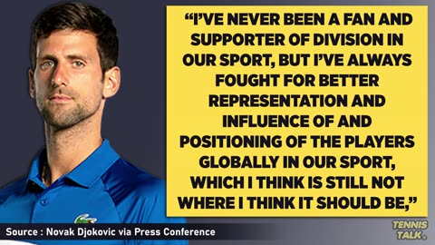 Djokovic Responds to PTPA Lawsuit vs ATP / WTA | Tennis News