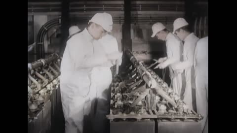 Japanese Submarine Training School 1940 - WWII Colorized Japanese Propaganda Film