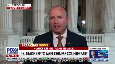 Sen. Mike Lee: US trade representative to meet with Chinese counterpart