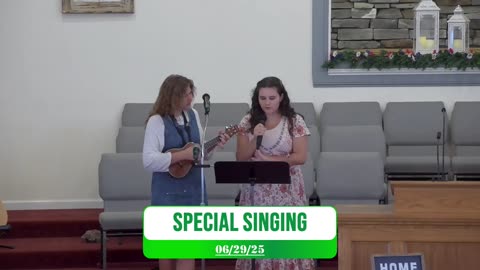 PGBC 6/29/25 Youth Sunday Evening Svc w/ Bro. Josiah Hanks
