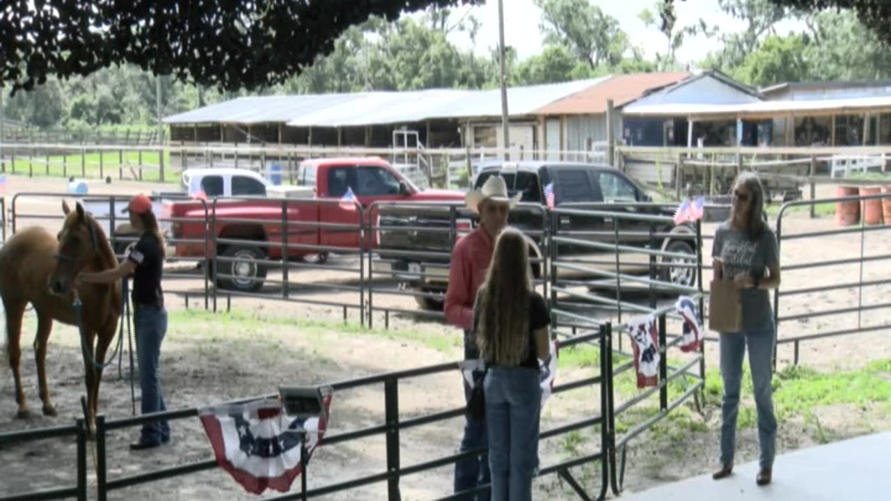 Skipper Calder & Cowboy-up Ministry bring horse training with a message at 11am.
