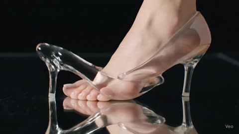 Stunning Transformation: Liquid to Glass High Heel