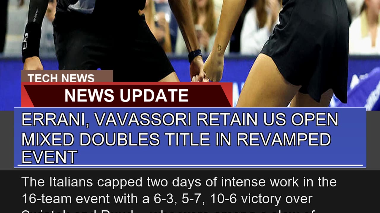 Errani Vavassori Retain US Open Mixed Doubles Tit
