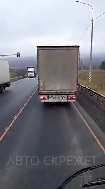 The truck's brakes failed.