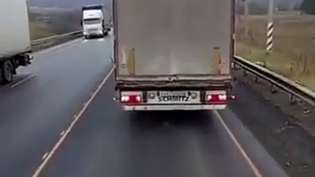 The truck's brakes failed.