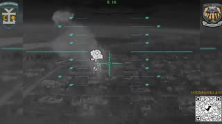 Bomber Drones Dropping Remote Mines Onto Russian Positions