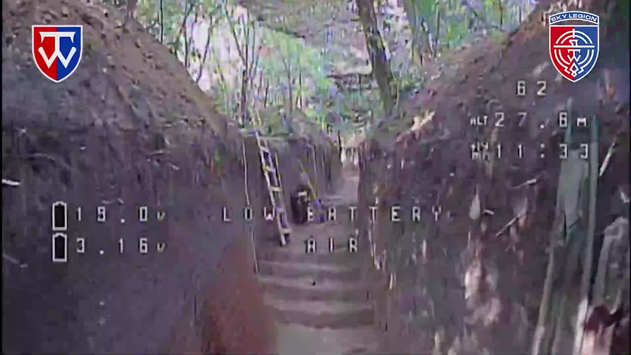 Ukrainians Flying Drones Deep Inside of Russian Fortifications
