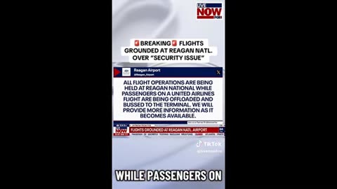 Flights grounded at Reagan Nat Airport ..