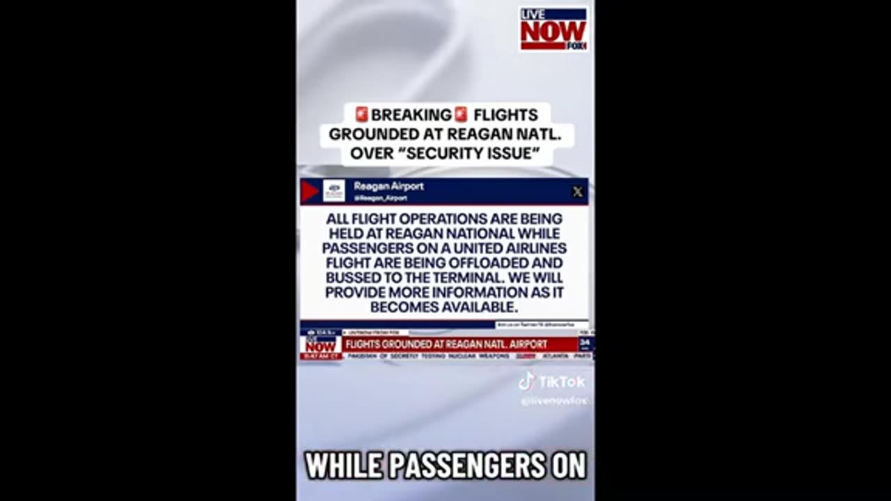 Flights grounded at Reagan Nat Airport ..