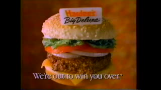 November 24, 1989 - Ad for Hardee's Big Deluxe & WTHR Bumper for Joan Lunden Show