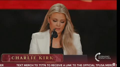 ERIKA KIRK AT MEMORIAL FOR CHARLIE - ANOTHER POWERFUL SPEECH...