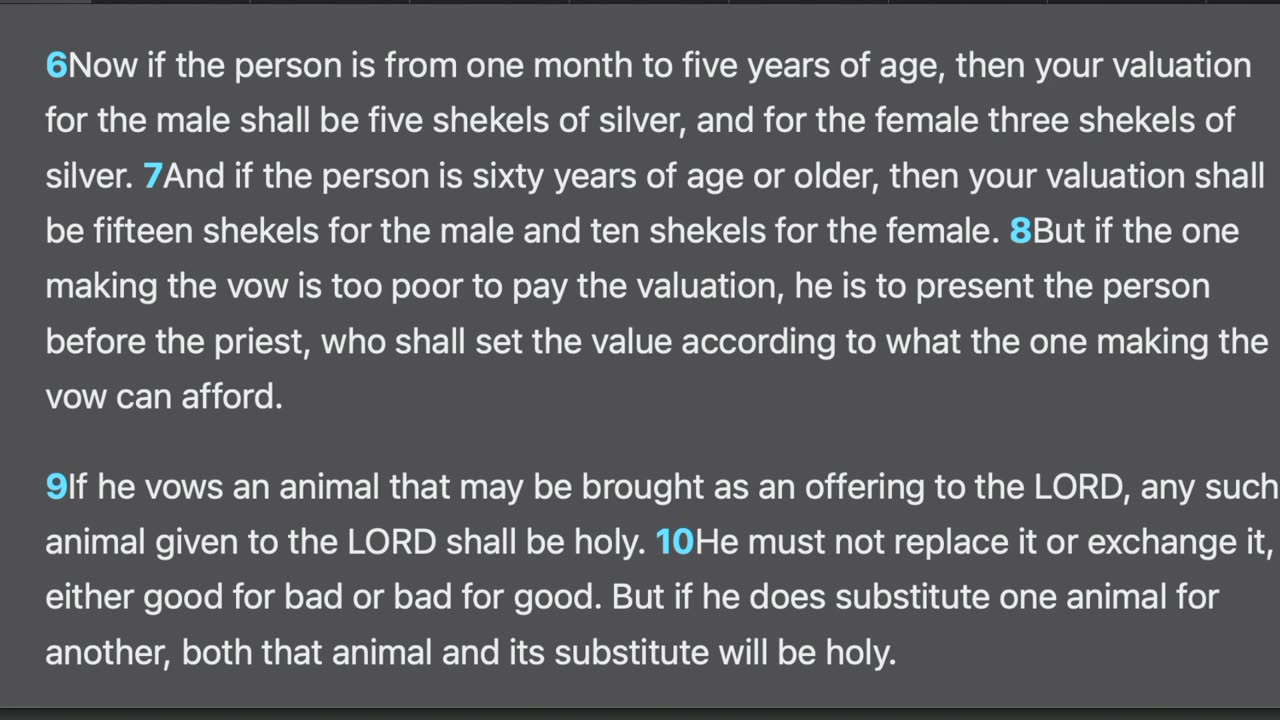 Leviticus 27