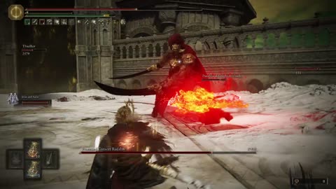 Miquella & Promised Consort Radahn with NPCs (NG+RL200)