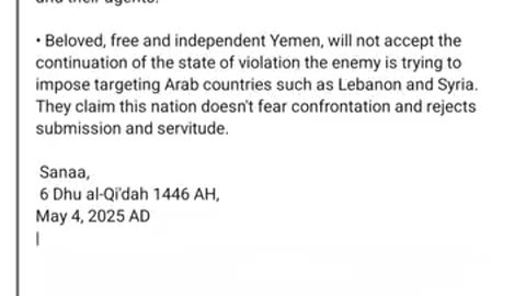Yemen you wanna play rough now all airspace to Isreal is Officially Closed