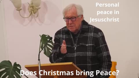 Personal peace in Jesus Christ