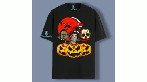 Jason Voorhees Freddy Krueger Cleveland Browns Halloween Shirt For Dad
