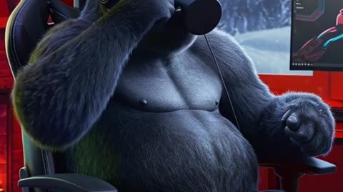 POV Chill Gamer Gorilla Just Built Different 🦍🎮