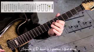 Guitar Lesson - Chord in D with 3 strings