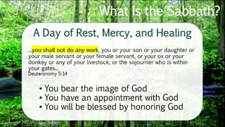 A Sabbath to the LORD - What Is the Sabbath? part 1c