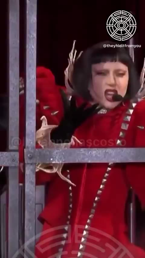 For a moment you might just believe that Lady Gaga is indeed trying to harvest