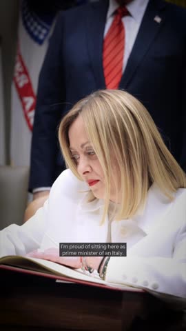 Trump Praises Italian Prime Minister Giorgia Meloni