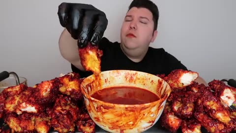 How Much I Weigh Now.... Spicy Chicken Mukbang_part9