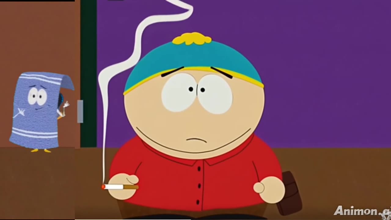 Cartman gets high to watch Rico's stream