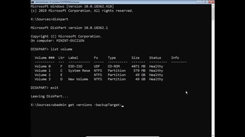 CMD Backup & Restore Windows Computer using Command prompt NETVN