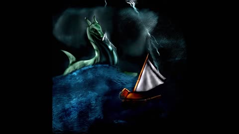 Drawing Nessie - The Loch Ness Monster- Speedpaint