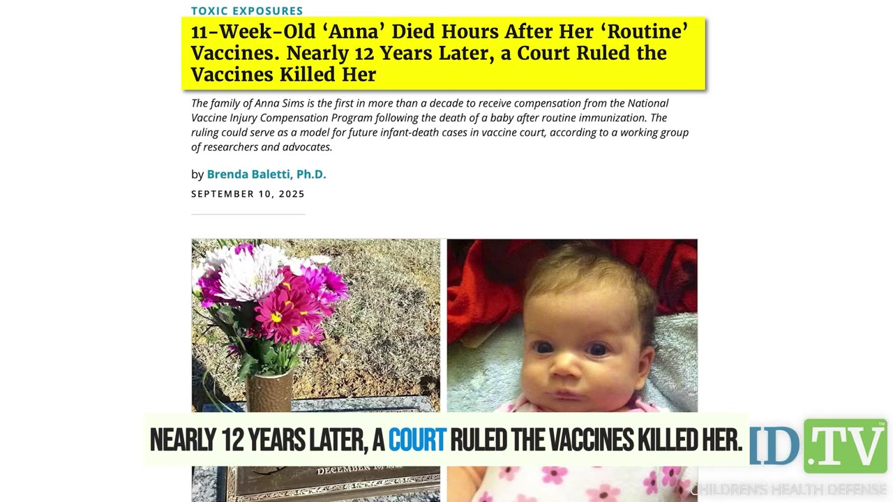 An 11-week-old baby girl got 20 vaccines. 6 hours later, she was dead.