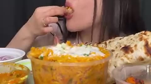 Shocking: INDIAN FOOD | MUKBANG ASMR EATING | CHICKEN BIRYANI, CHICKEN TIKKA MAS