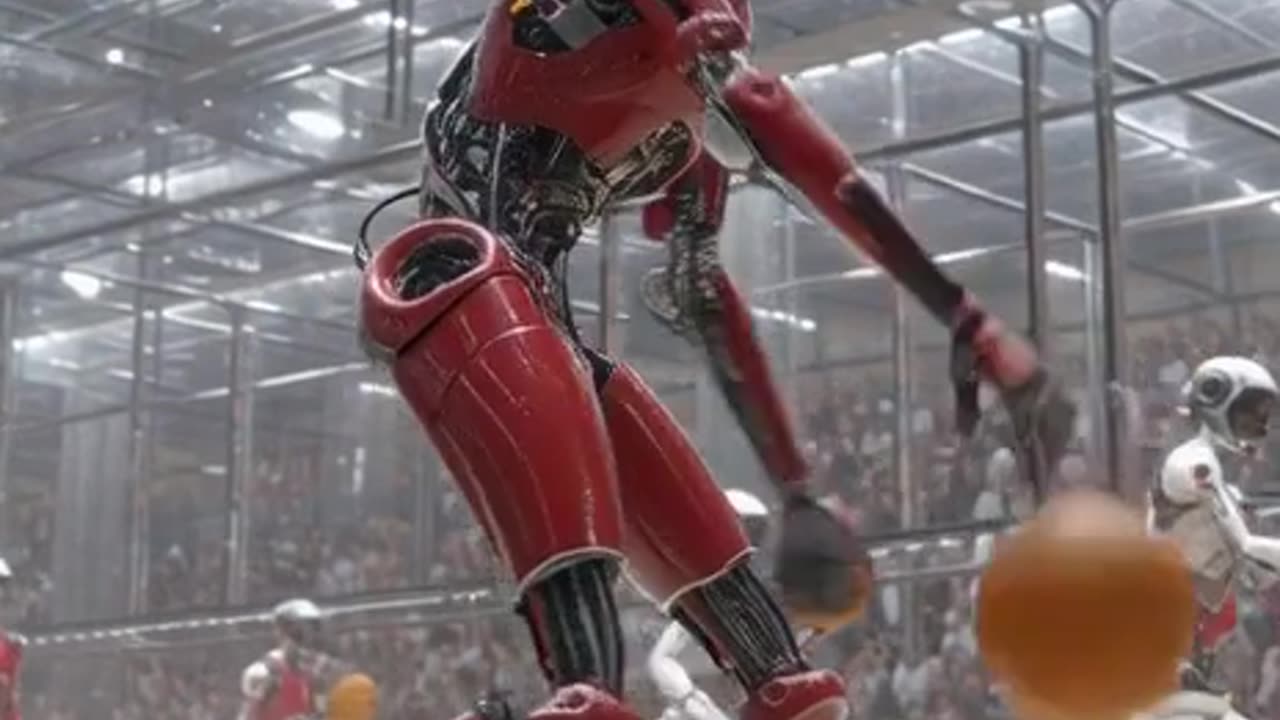 Robotics basketball league in the