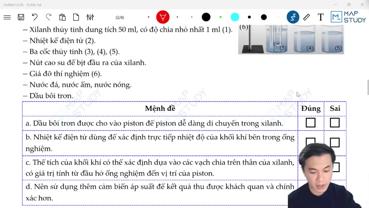 Buổi 12 - Luyện tập các câu hỏi đúng sai - Mô hình thực tế