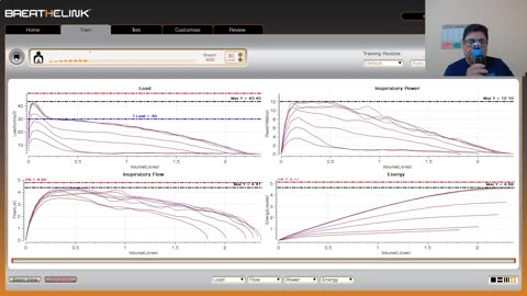 Treino com o powerbreathe