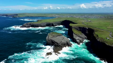 4K Drone Footage – Kilkee Cliffs in County Clare, Ireland