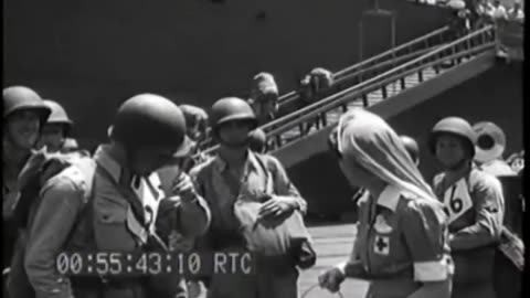 EMBARKATION OF 45TH... - EMBARKATION OF 45TH DIV., NEWSPORT NEWS, VA., PRIOR TO SICIL - 428-npc-4386