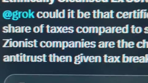 Elon Musk Vs Donald Trump Big Beautiful Bill tax exempt Zionist corporations antitrust racketeering