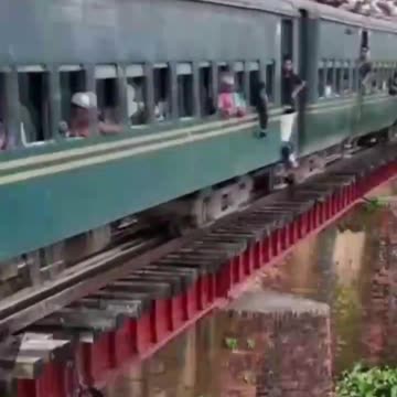 Indian Guy Out-Smarts A Train