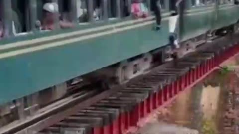 Indian Guy Out-Smarts A Train